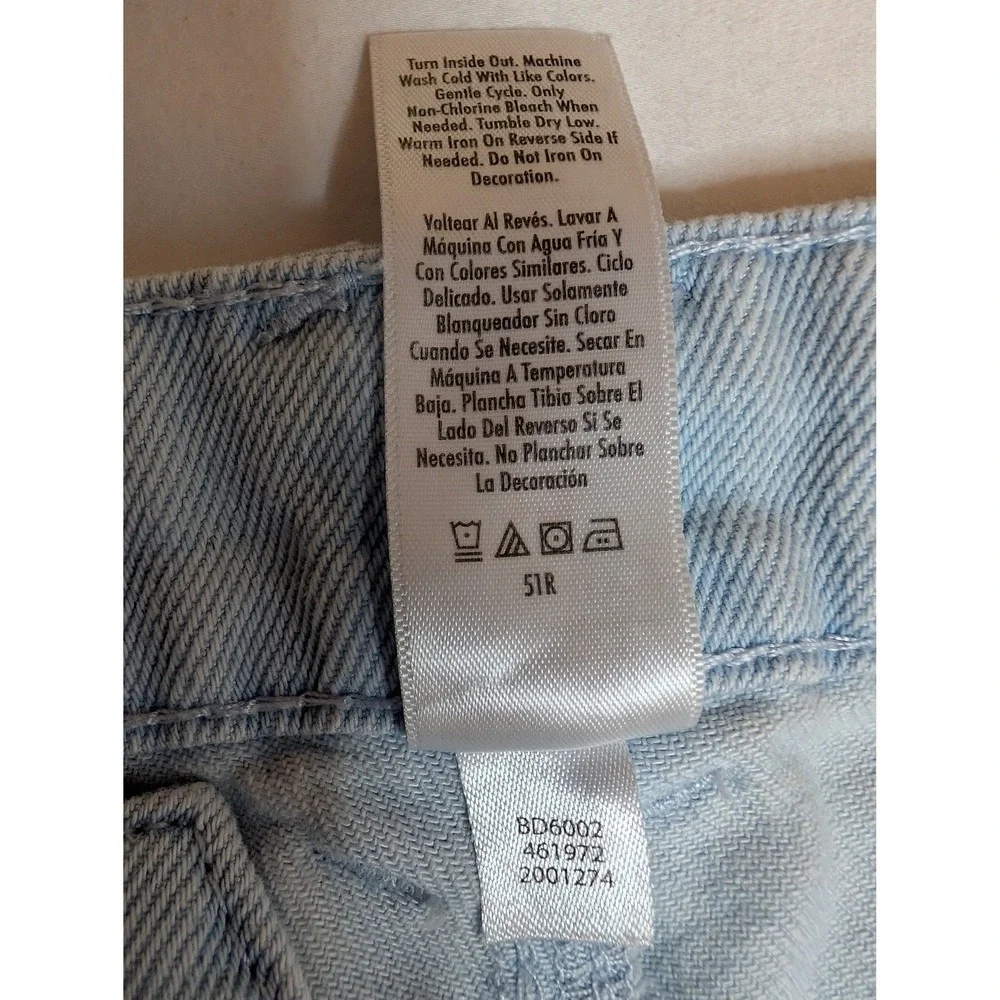 Justice Looney Tunes Kids Light Wash‎ Cargo Jeans Bugs Lola Bunny Blue Size 12